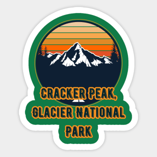 Cracker Peak, Glacier National Park Sticker